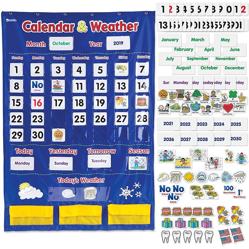 ポケットチャート カレンダー＆天気　765023024180